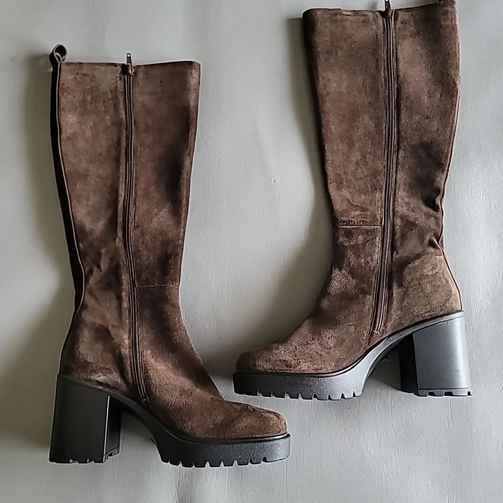 Steven Madden Deegan Women's High Knee  Brown Boots 10M